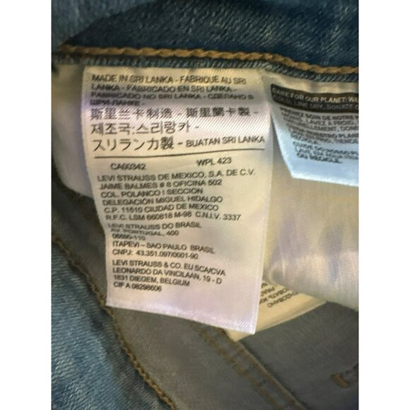 Levis 711 Skinny Distressed Light Wash Jeans Size W29 L30 - Picture 4 of 10